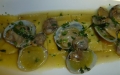 Tortelli di spigola con sughetto di vongole  